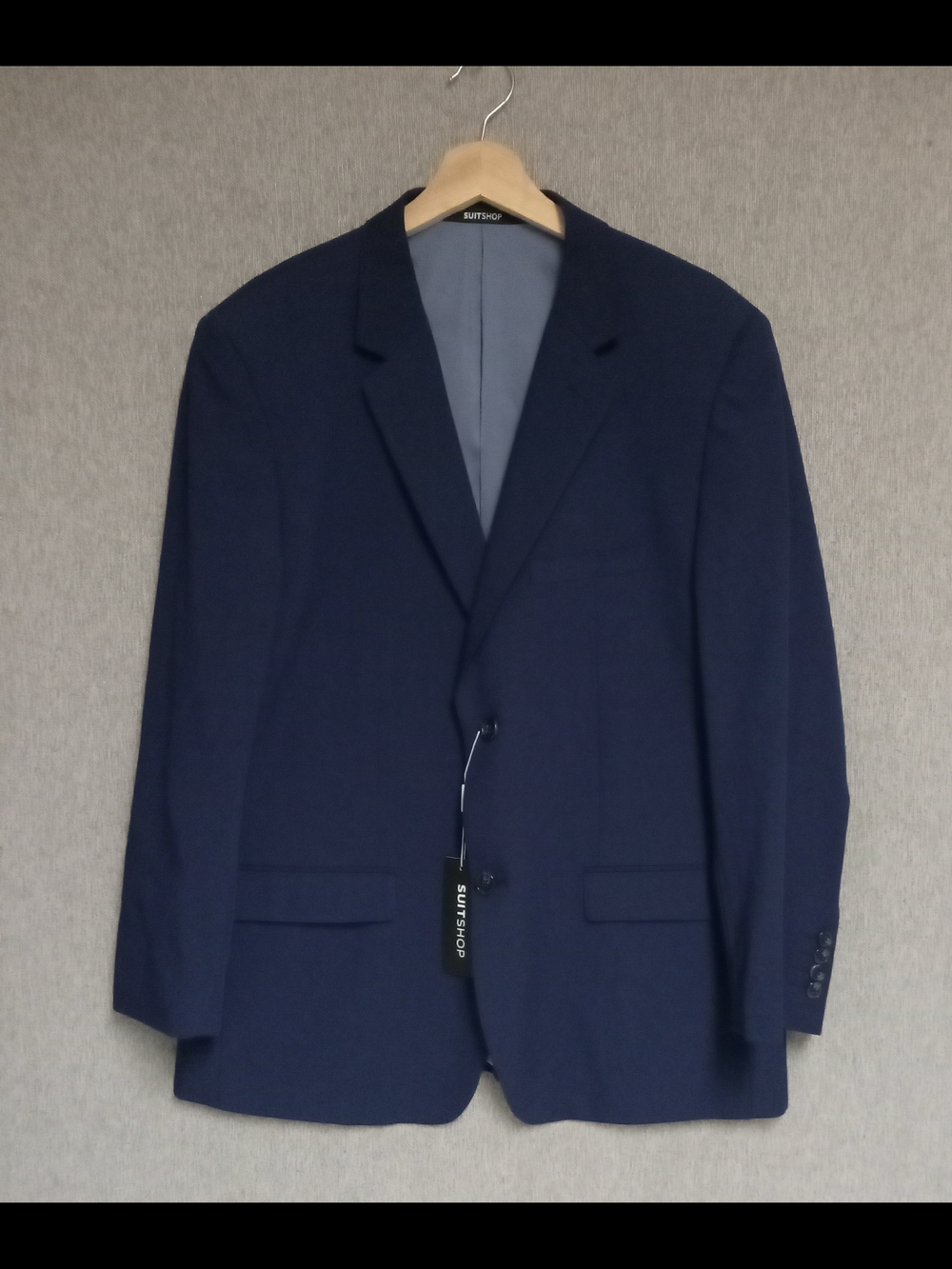 Men's Brilliant Blue Single-Button Blazer by